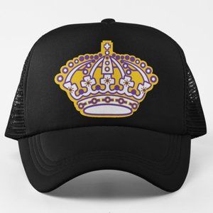 NEW LA Kings Retro '67 Crown Foam Trucker Mesh Snapback Hat BLACK